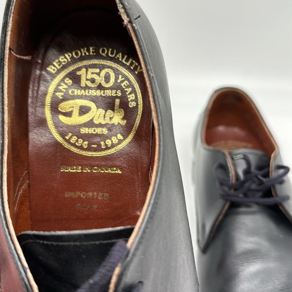 Dack’s Bespoke Quality 9. Black leather derby beautiful condition. - Picture 2 of 6